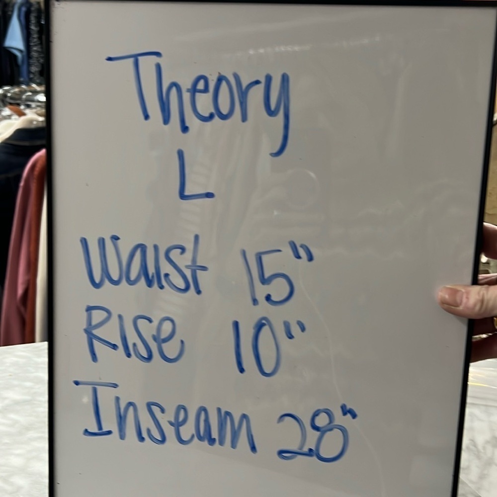 Theory Adbelle Claymont Burgundy Black Pull on Leggings Pant Large - Picture 2 of 11